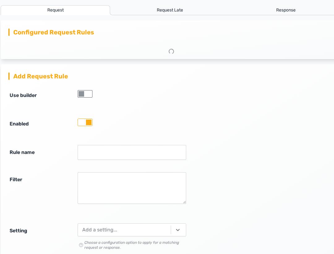 Rate limit rule builder with zone key choices and rate limit actions